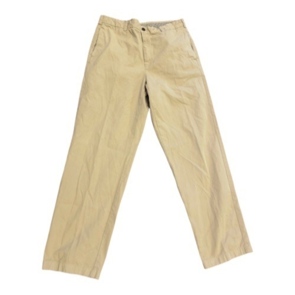 Brooks Brothers Hudson Chino Pants Mens 36x34 Khaki Tan 100% Cotton Straight Leg